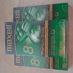 COPY - Maxwell T-160 Premium Grade 8 Hours VHS Video Tape Sealed (4)